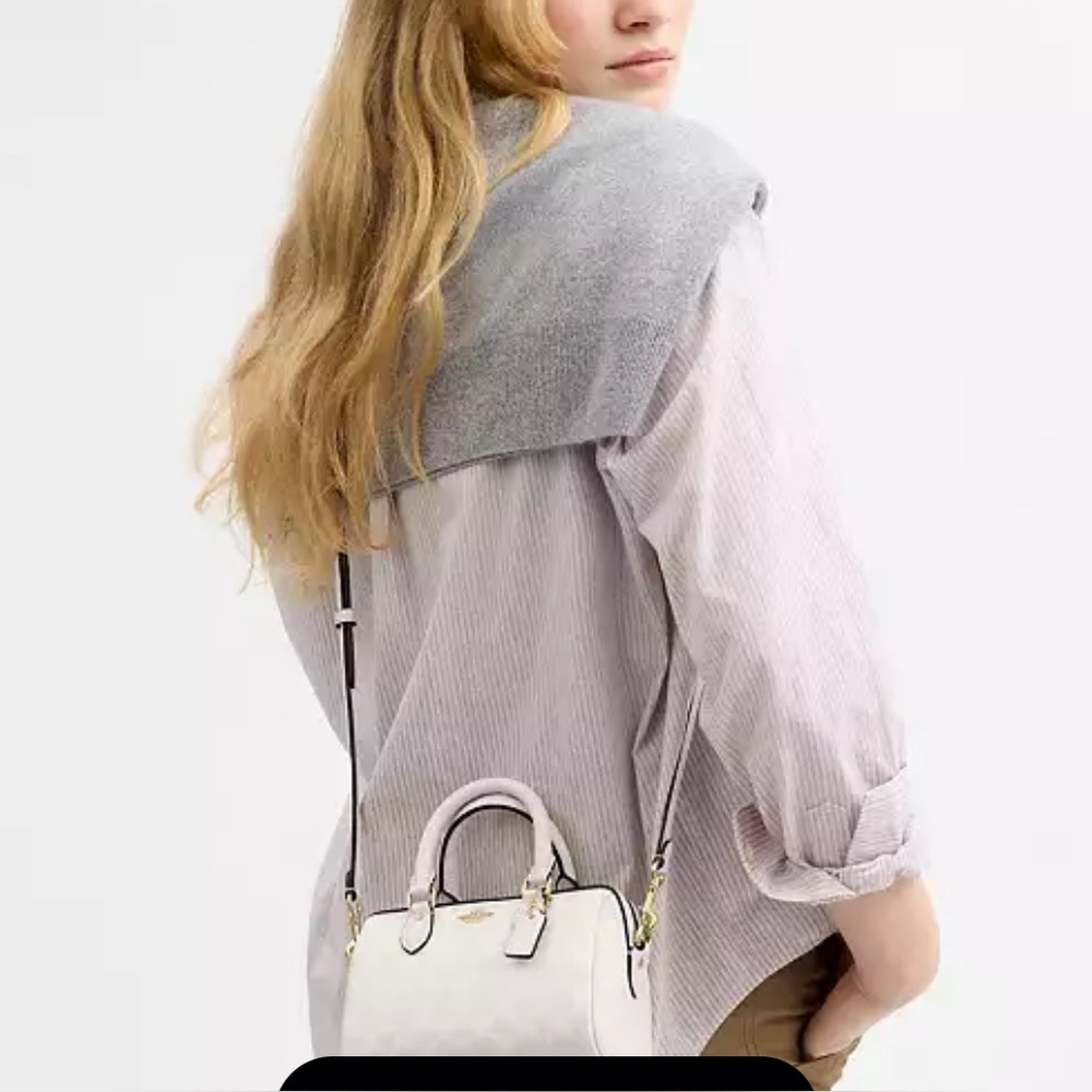 💰SOLD - CW329 - Coach Mini Rowan Crossbody Bag in Signature Canvas - Picture 13 of 13